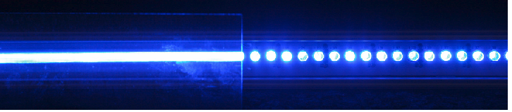 hiding hot spots on LEDS