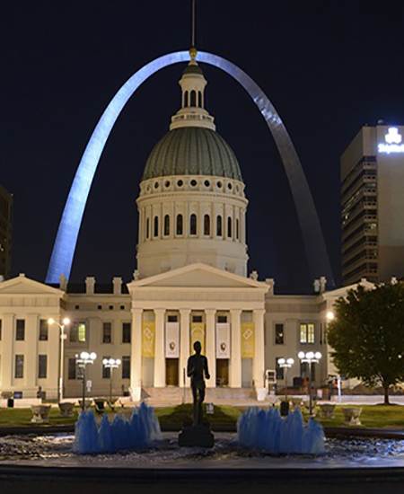 st louis arch light