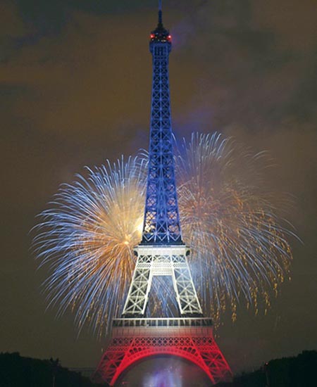 Eiffel Tower lighting