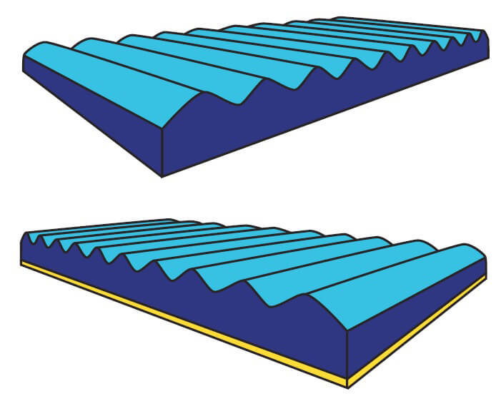 round tip display film to improve brightness of a display